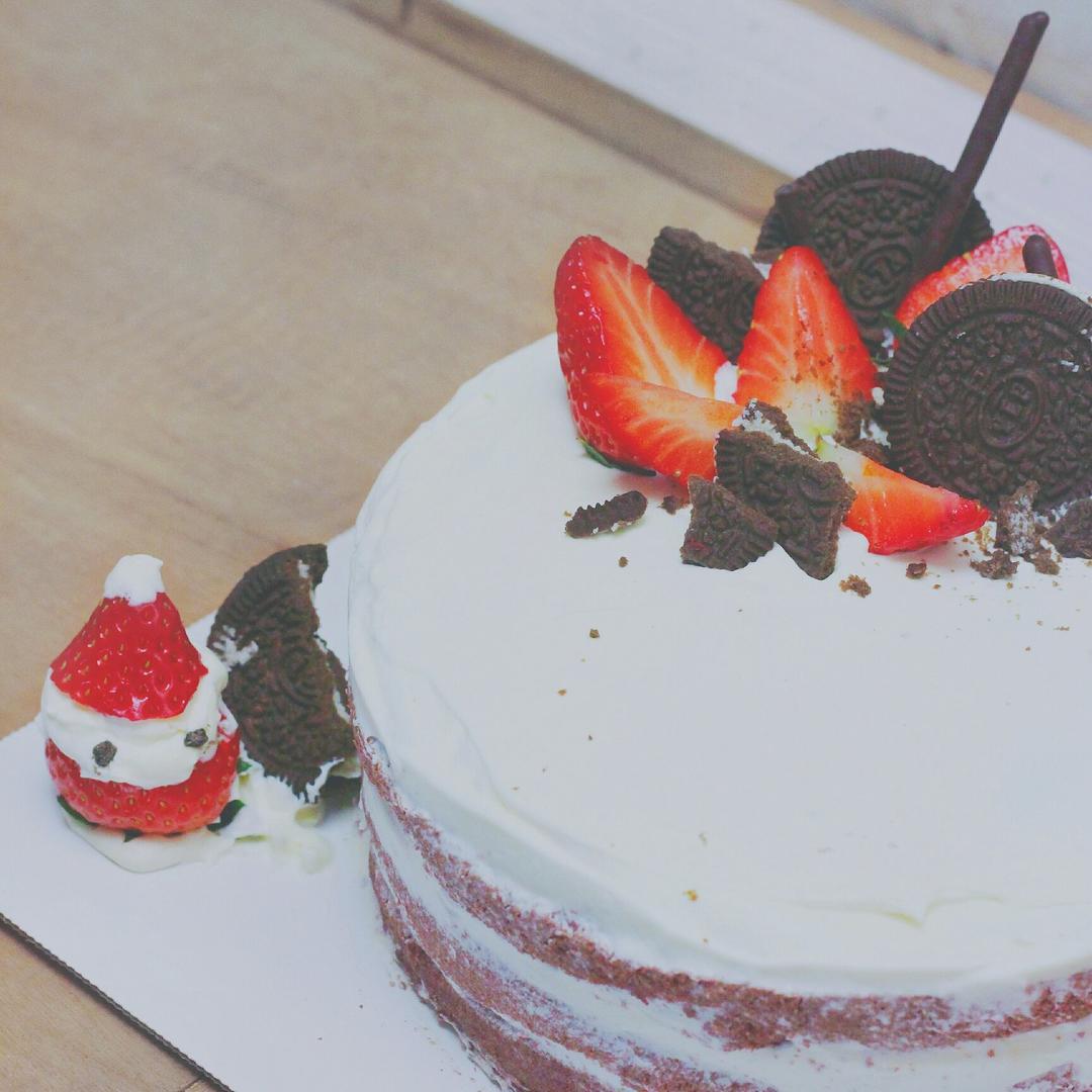 圣诞呆萌裸蛋糕