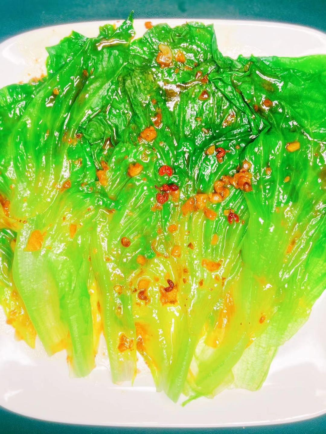 5分钟搞定爆好吃耗油生菜，减肥餐必备菜谱