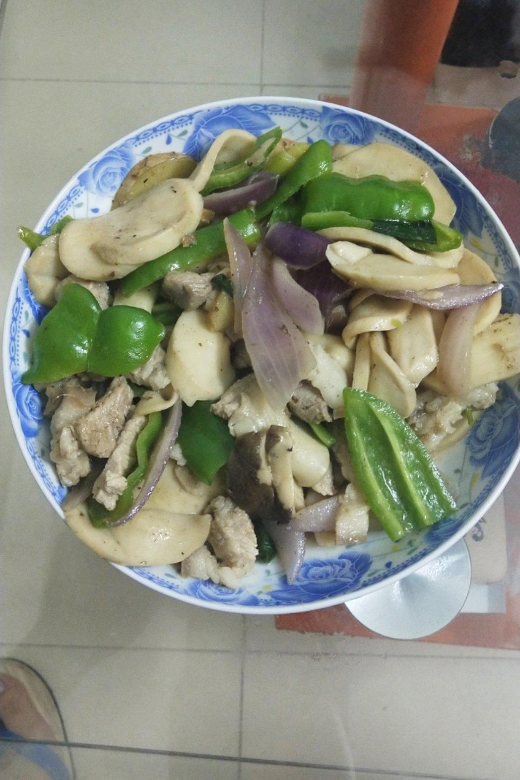 肉炒杏鲍菇