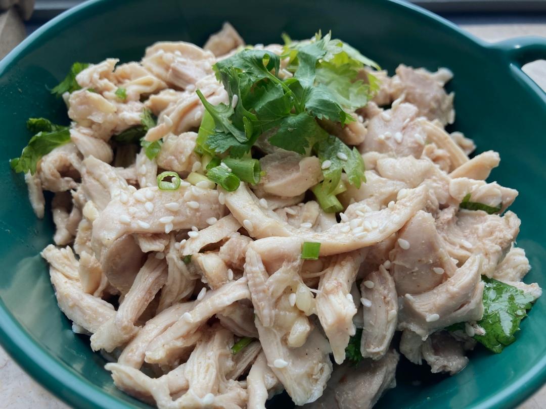 手撕鸡腿(盐焗)