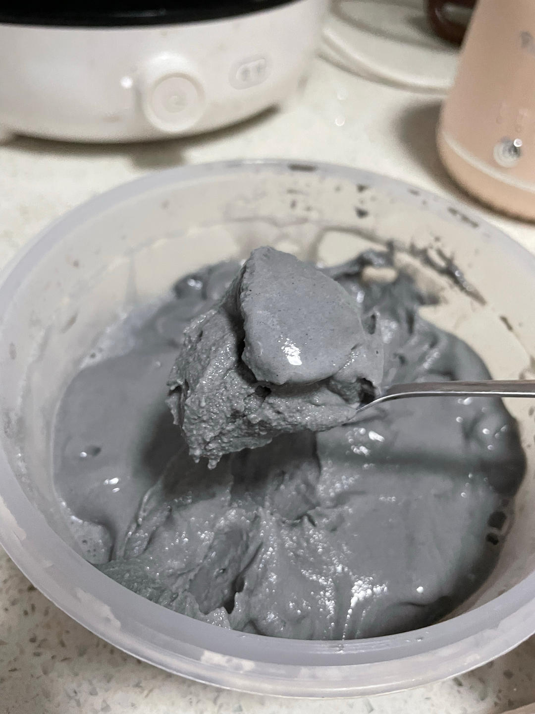 黑芝麻酱冰淇淋