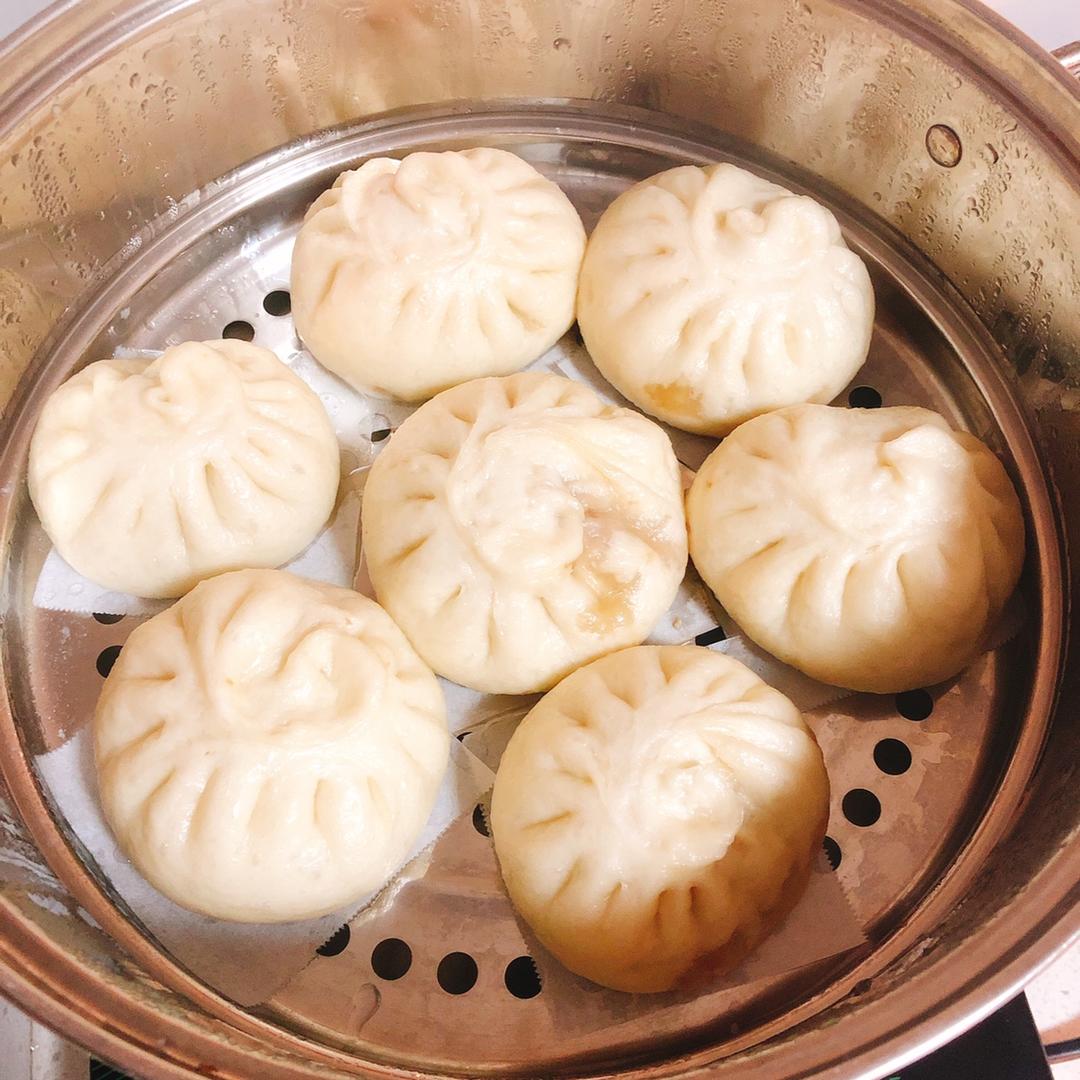 鲜肉大葱肉包（教你水打馅）