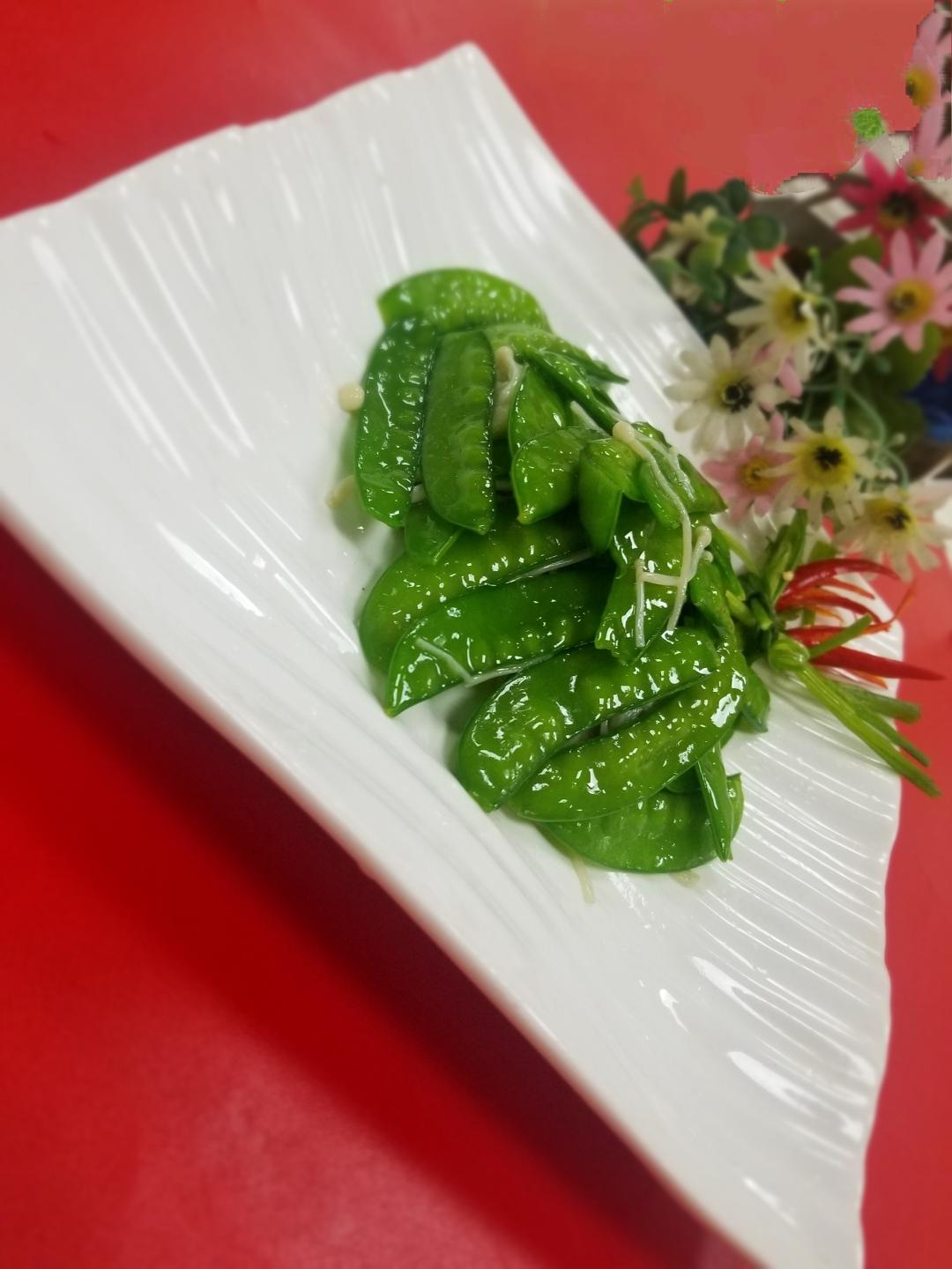 清炒荷兰豆（粤式做法）的做法
