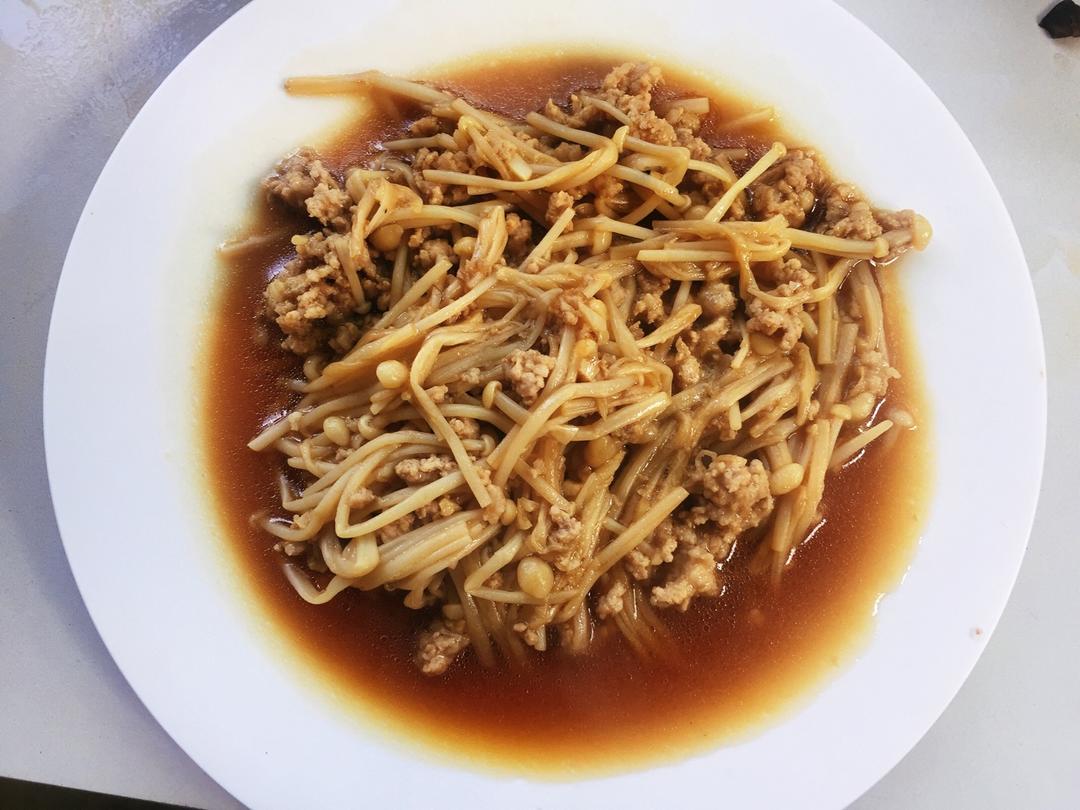 肉末金针菇