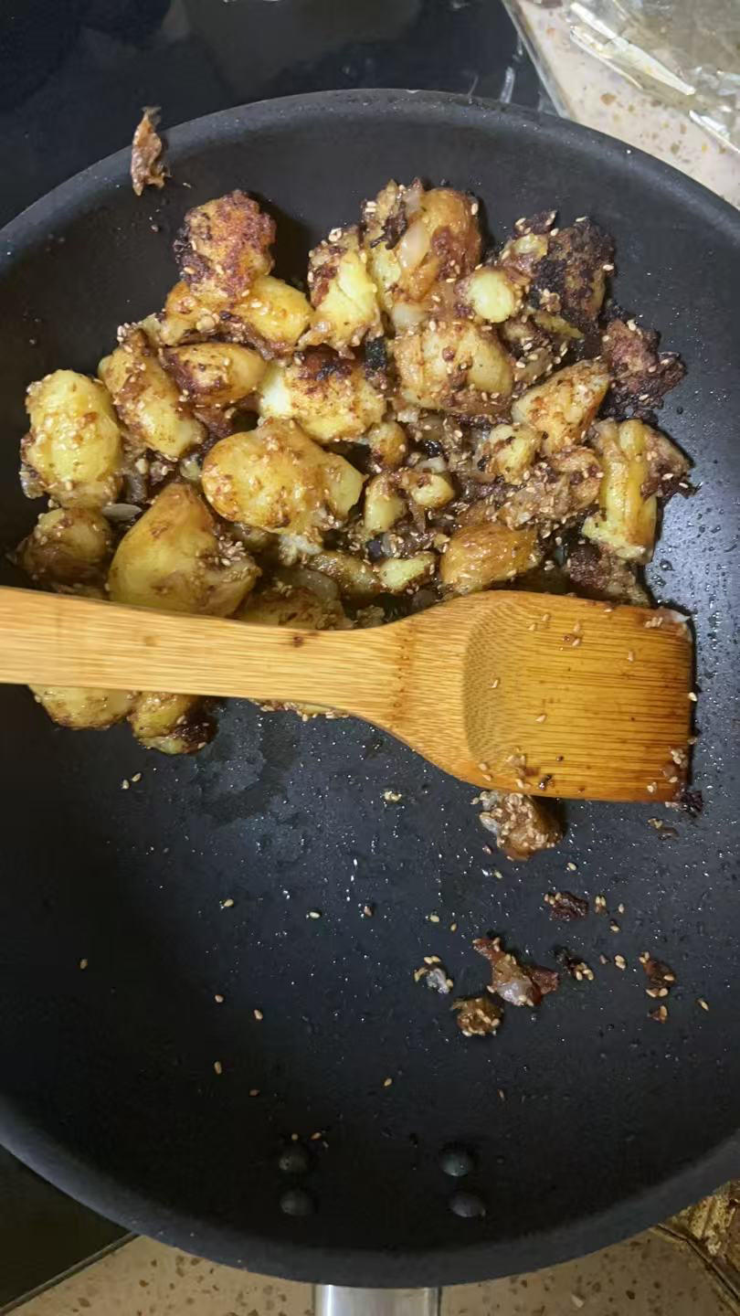 孜然香辣煎小土豆