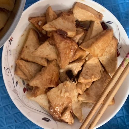 焖煎豆腐