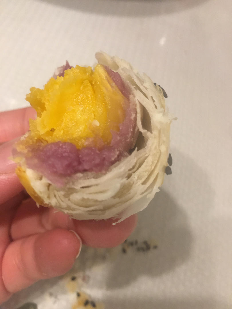 超简单 免揉 酥掉渣的蛋黄酥(超详细附全程视频)不破酥『万能酥皮』