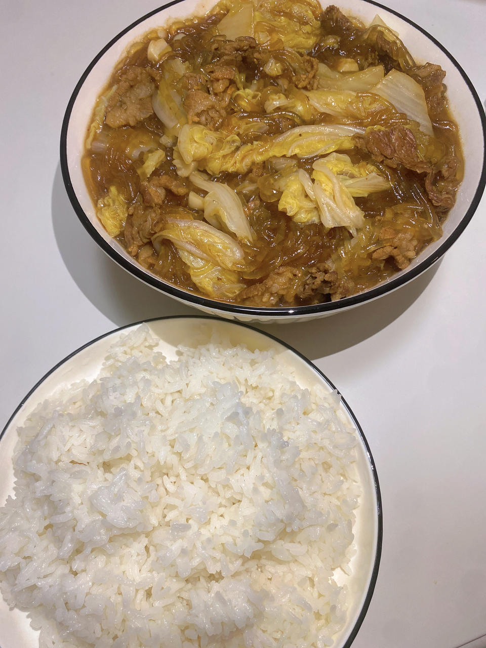 牛肉白菜炖粉条
