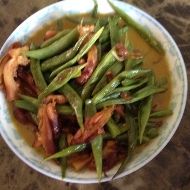 四季豆炒肉丝