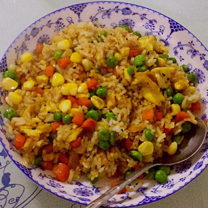 大麦的妹妹1119做的蛋炒饭