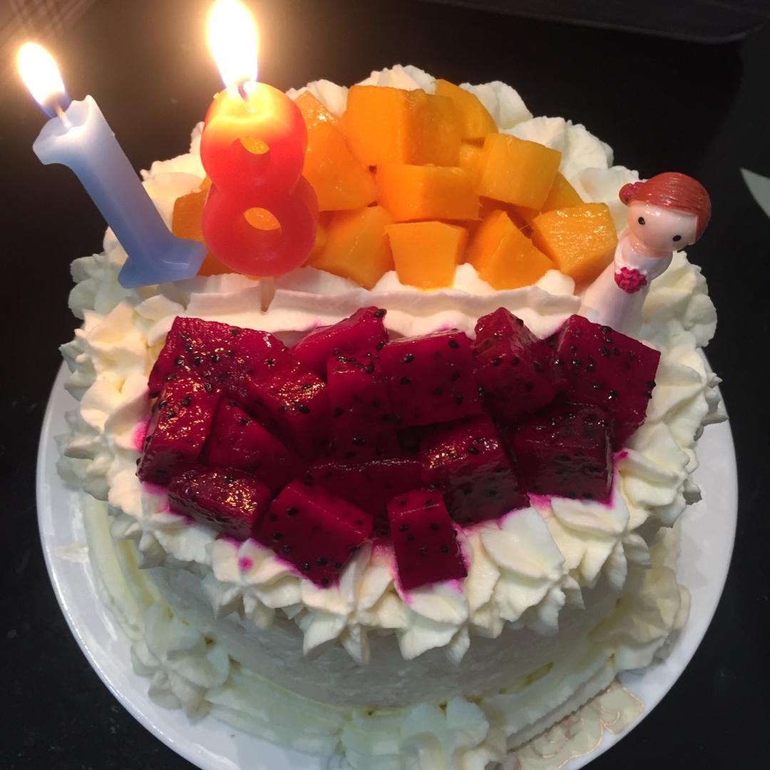 超级简单美腻的生日蛋糕，情人节蛋糕。解决各种抹面困难！