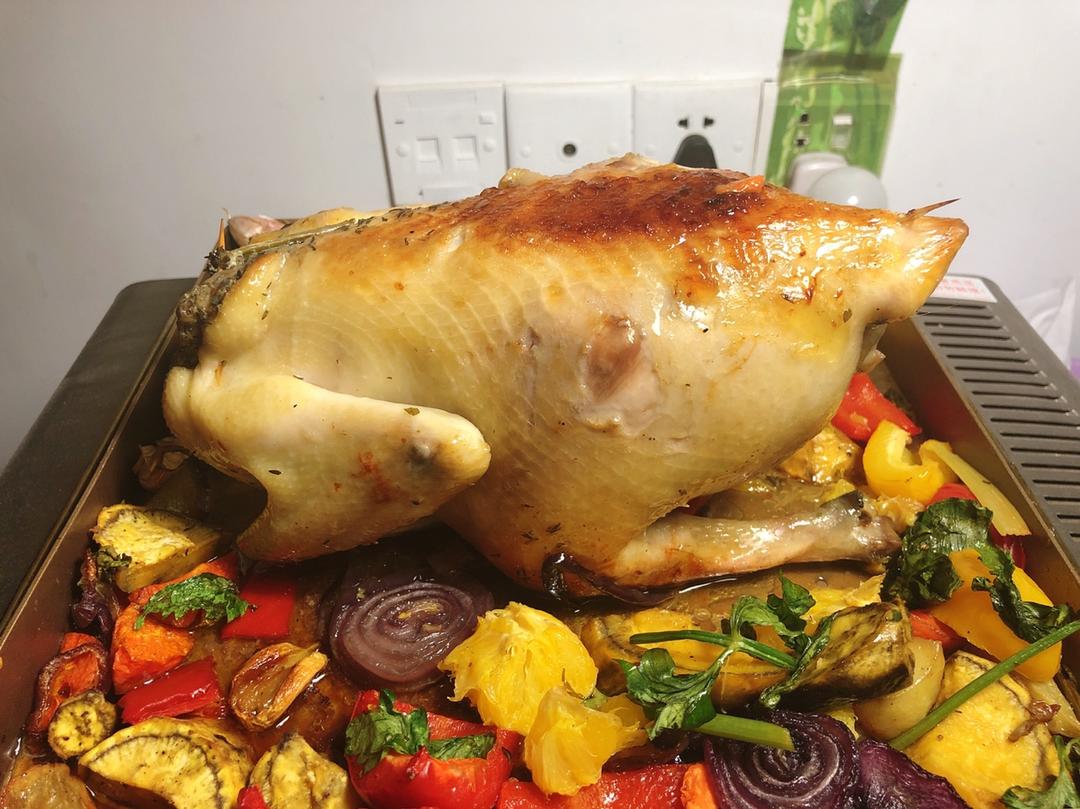 香料烤鸡（玩烘焙多年却从没烤过鸡！）