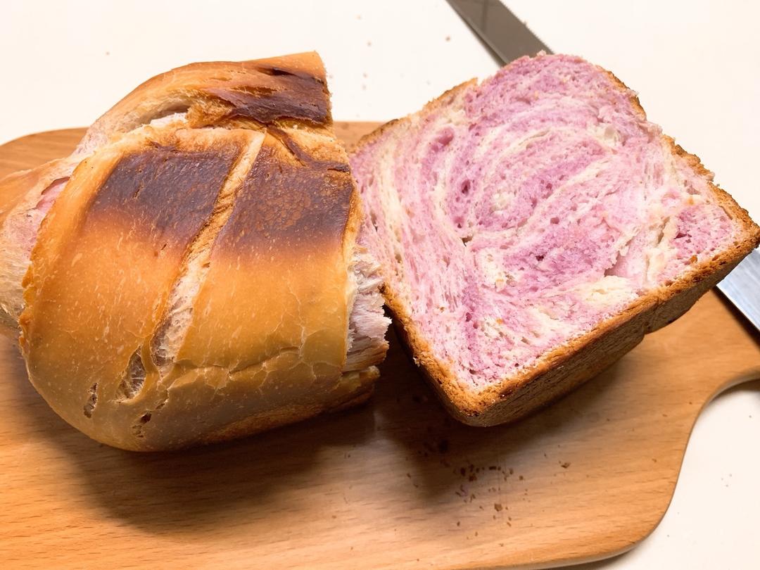 汤种抹茶大理石纹吐司（水立方模）