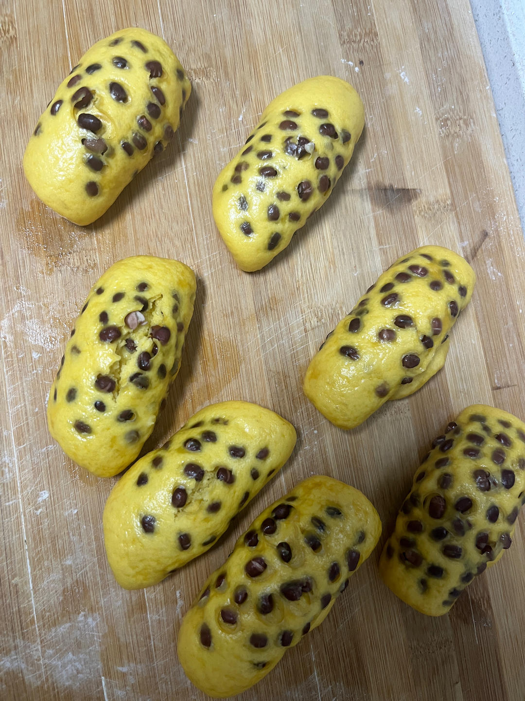 美味南瓜红豆卷，好看又好吃
