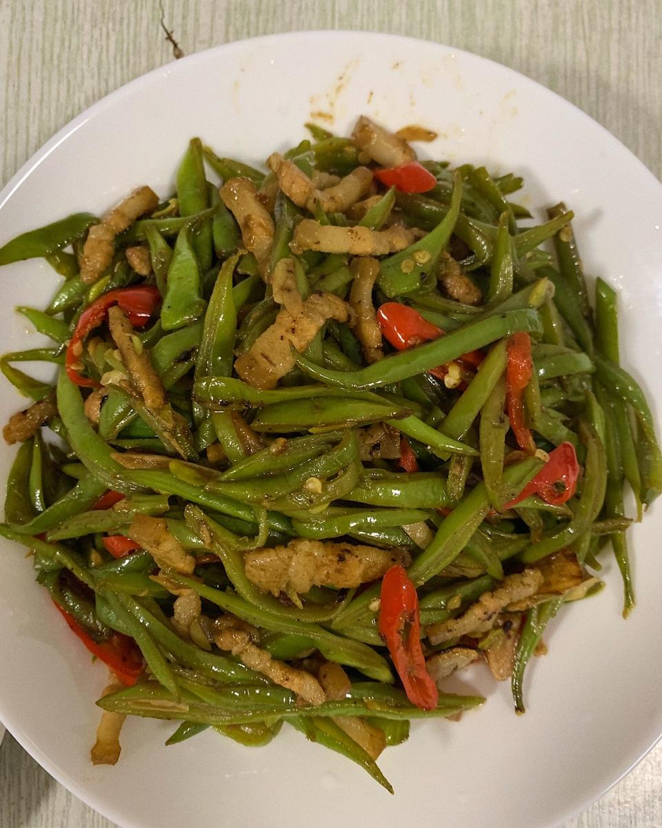 超级下饭的砂锅扁豆丝