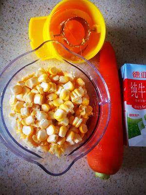 奶香玉米胡萝卜汁的做法 步骤3