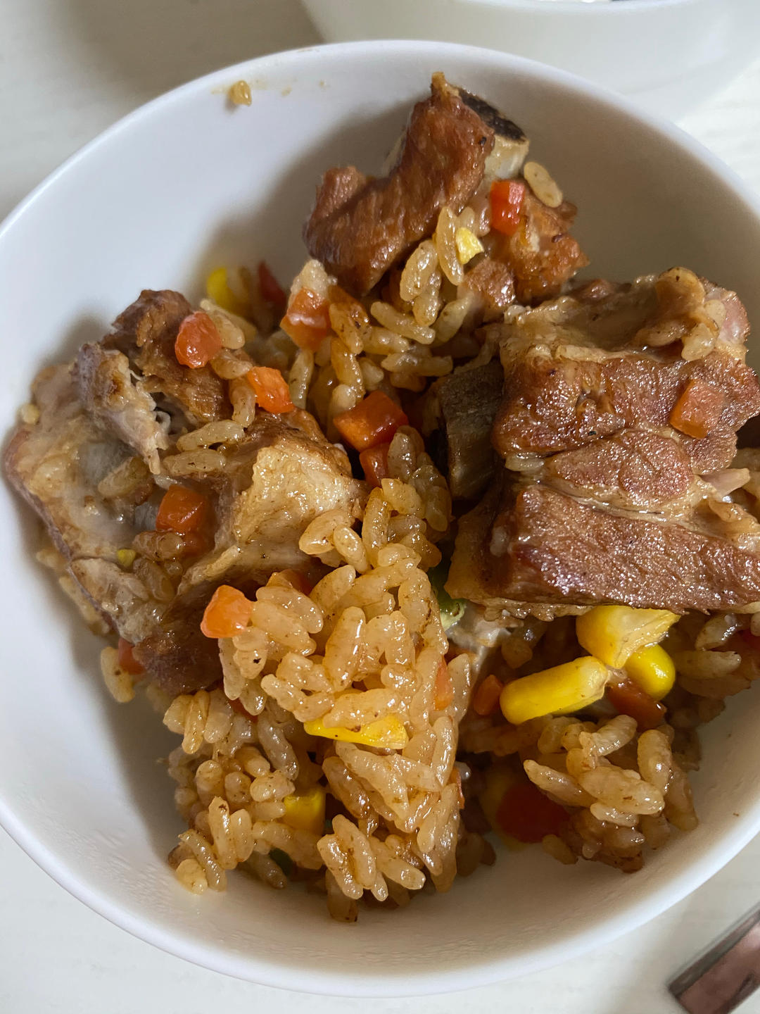 【排骨焖饭】