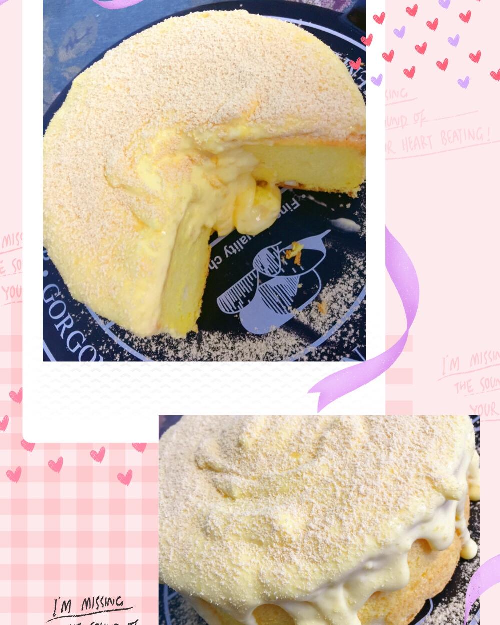 超好吃的豆乳爆浆蛋糕