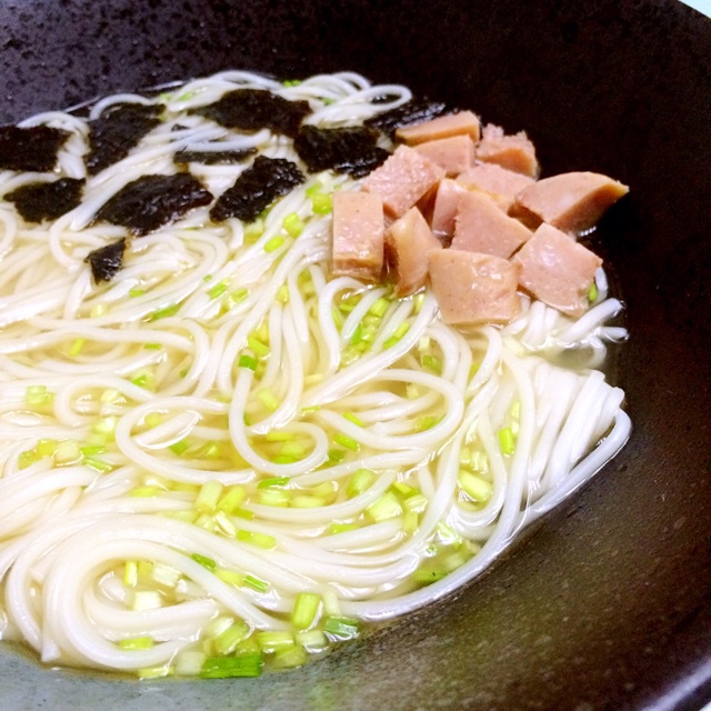 小葱麻油酱油面