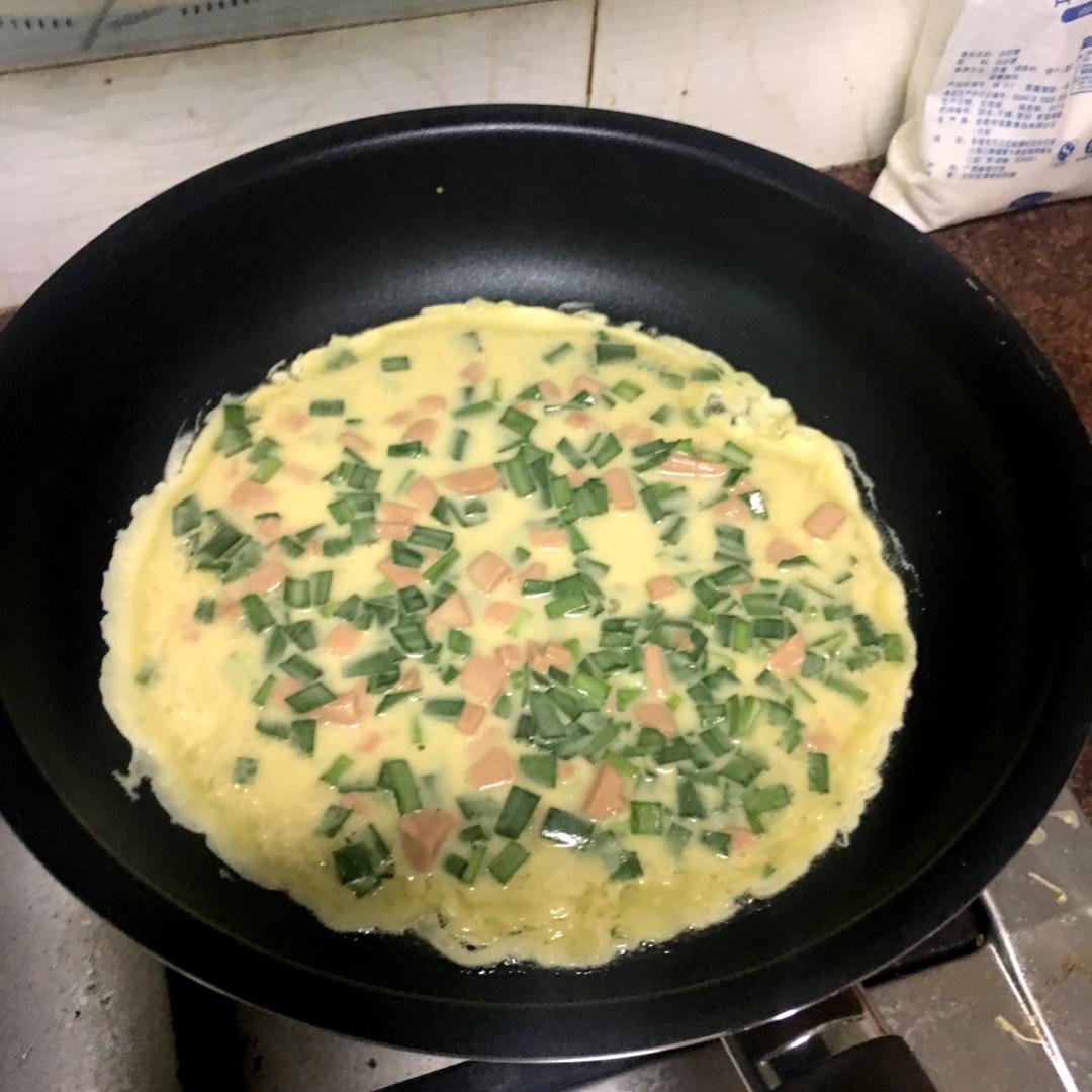 韭菜鸡蛋摊饼