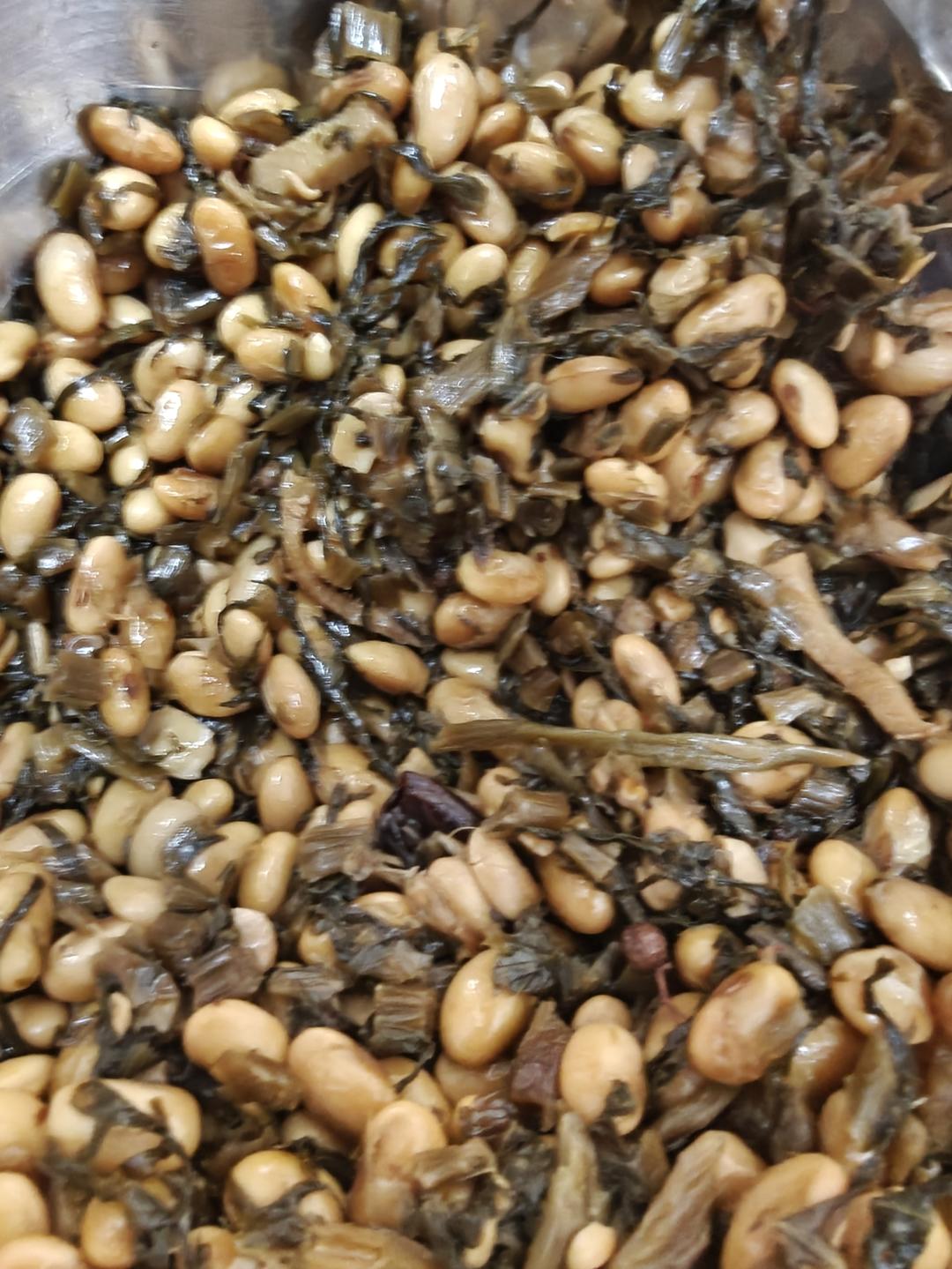 雪里蕻炒黄豆