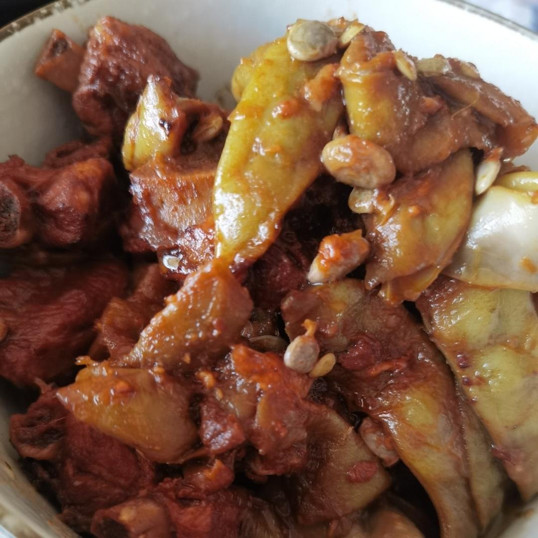 东北排骨炖豆角