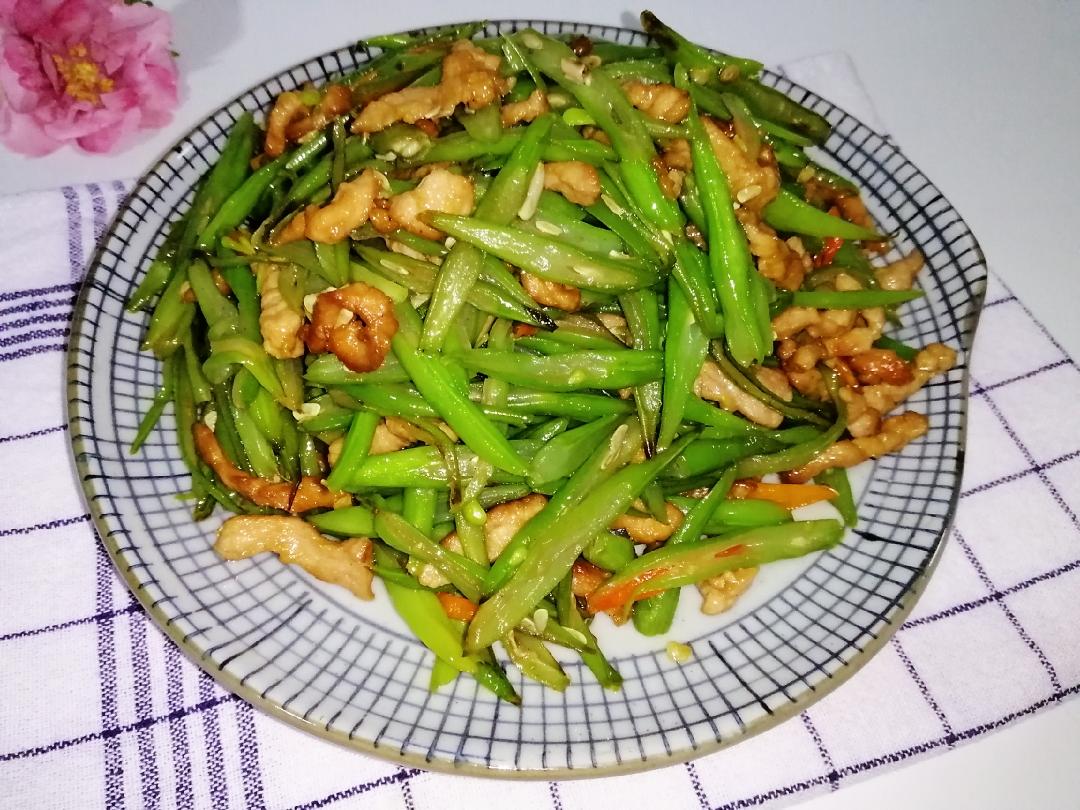四季豆炒肉丝的做法