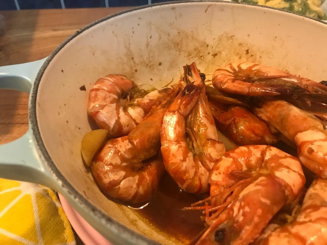 干烧大虾（黑虎虾）