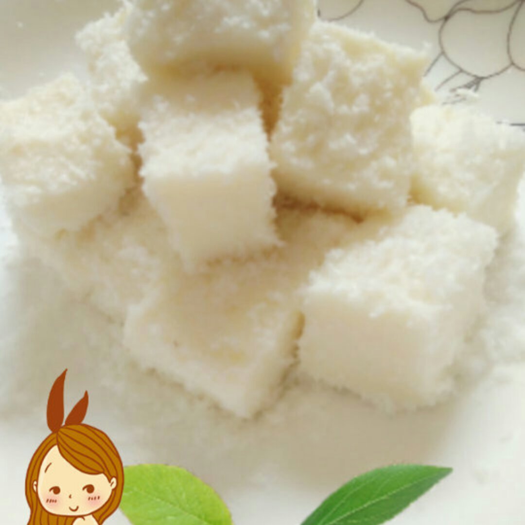 椰丝牛奶小方糕