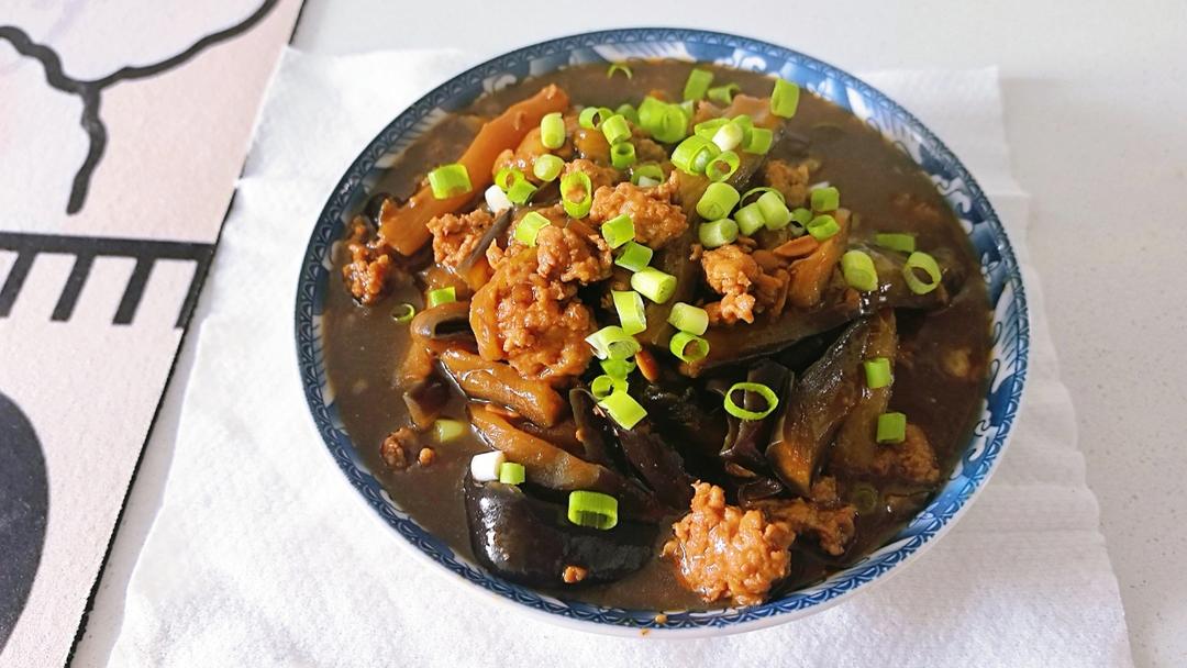 红烧肉沫茄子