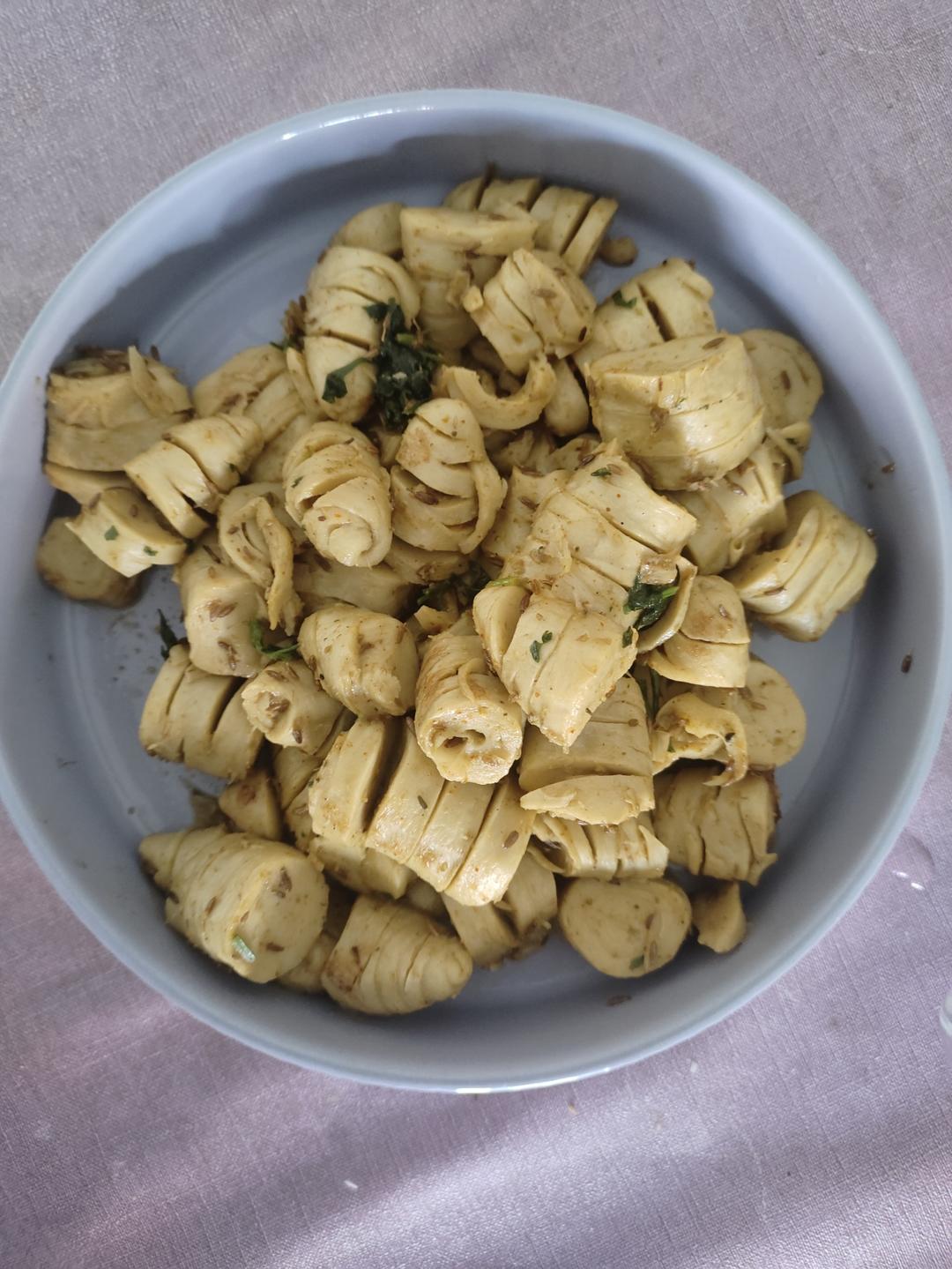 孜然面筋 好吃的！