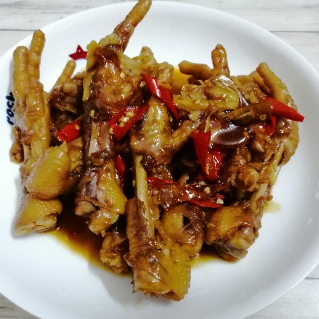 香辣烧鸡爪