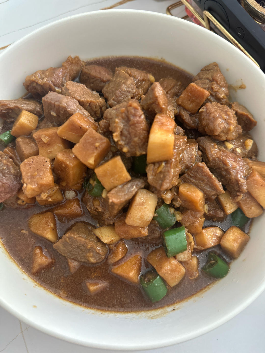 黑椒杏鲍菇牛肉粒