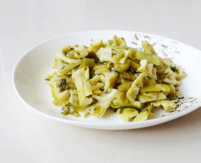 糟菜炒春笋的做法