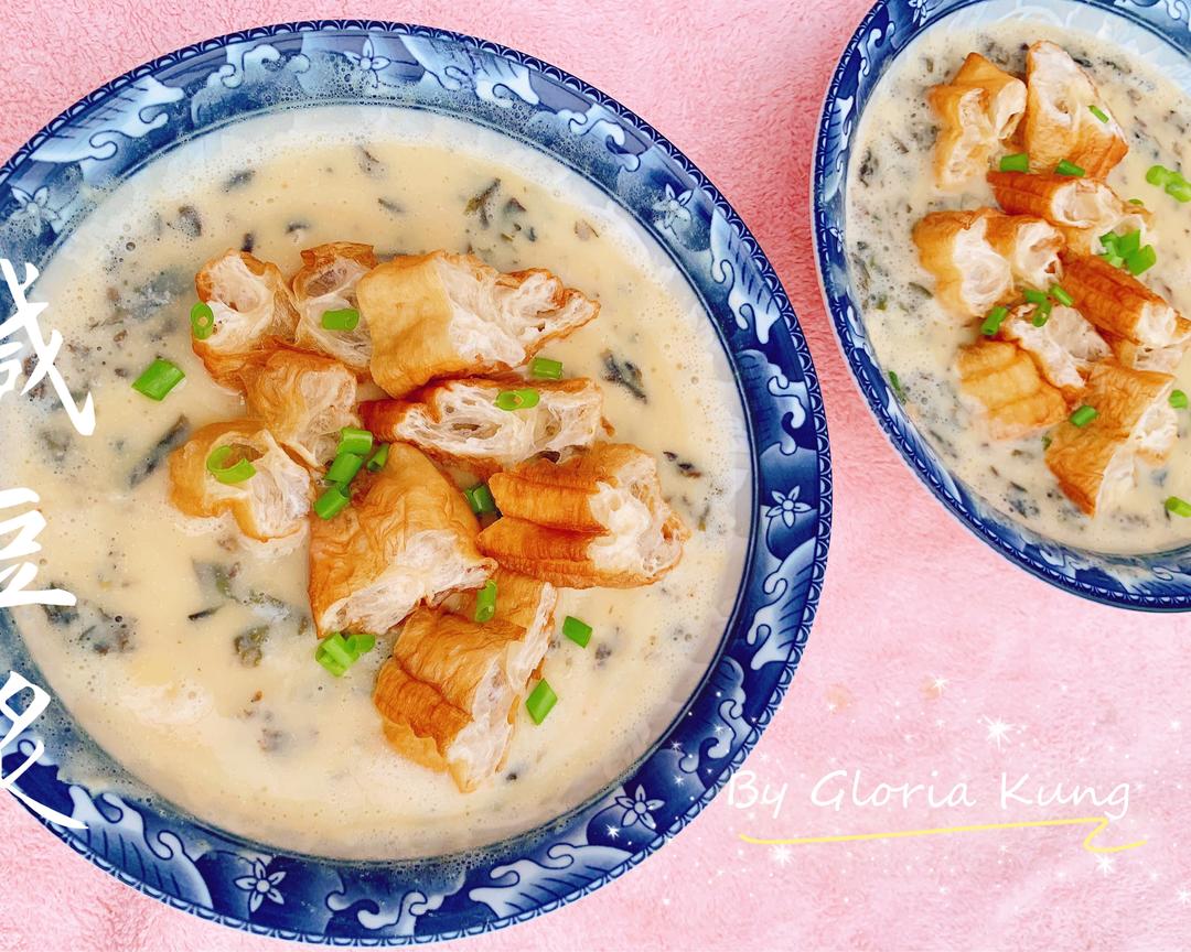 快手老上海咸豆浆的做法步骤图 怎么做好吃 Gloriakung 下厨房