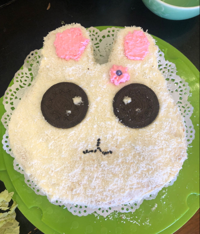 椰蓉小兔子奶油蛋糕