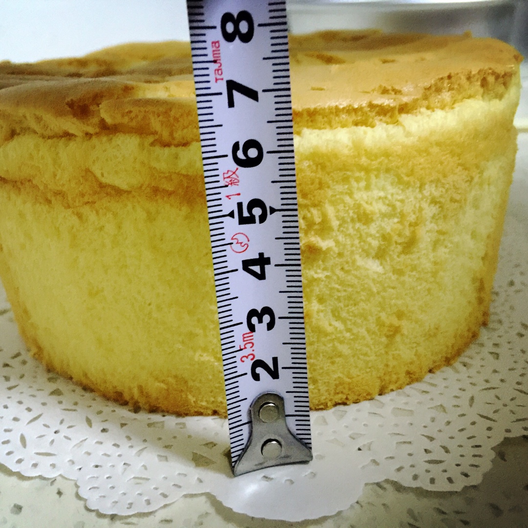 6寸原味戚风蛋糕