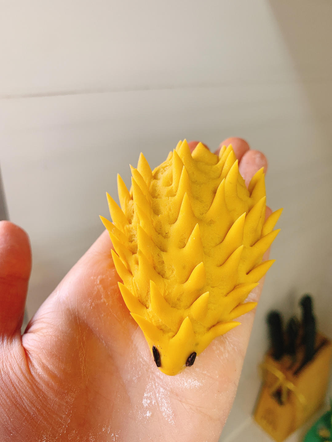 南瓜刺猬馒头
