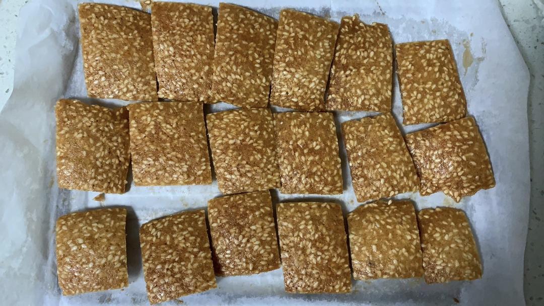 超简单超好吃的芝麻薄脆