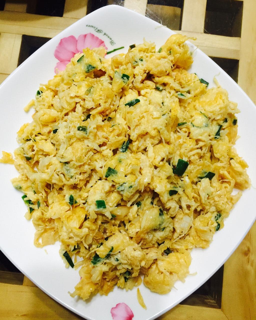 手机用户9520_2j0q做的黄金松(干贝丝炒蛋)