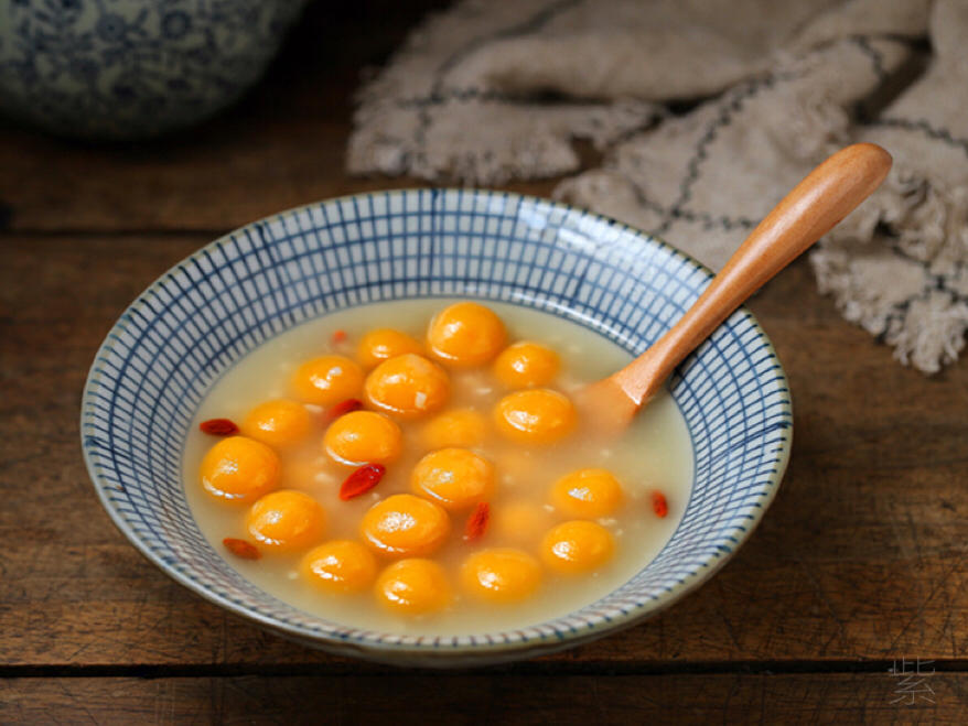 南瓜酒酿小圆子的做法