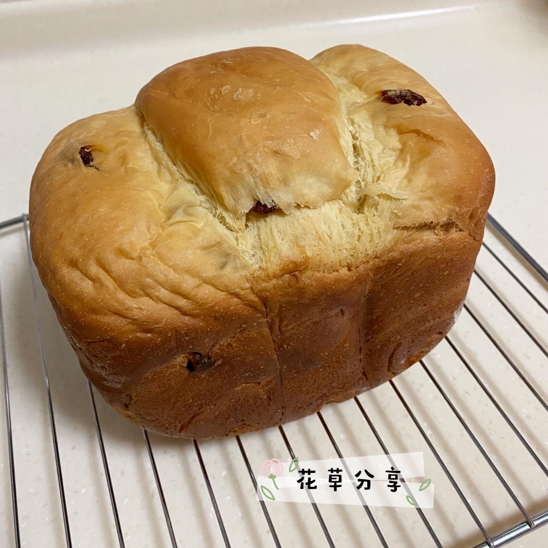新手入门必做——面包机版葡萄干酸奶吐司