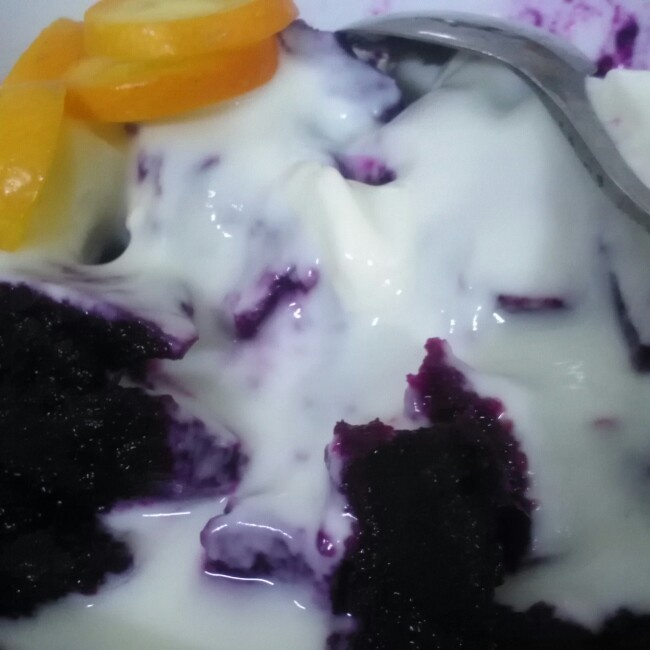 【酸奶果仁紫薯泥】简易甜点 瘦身健胃