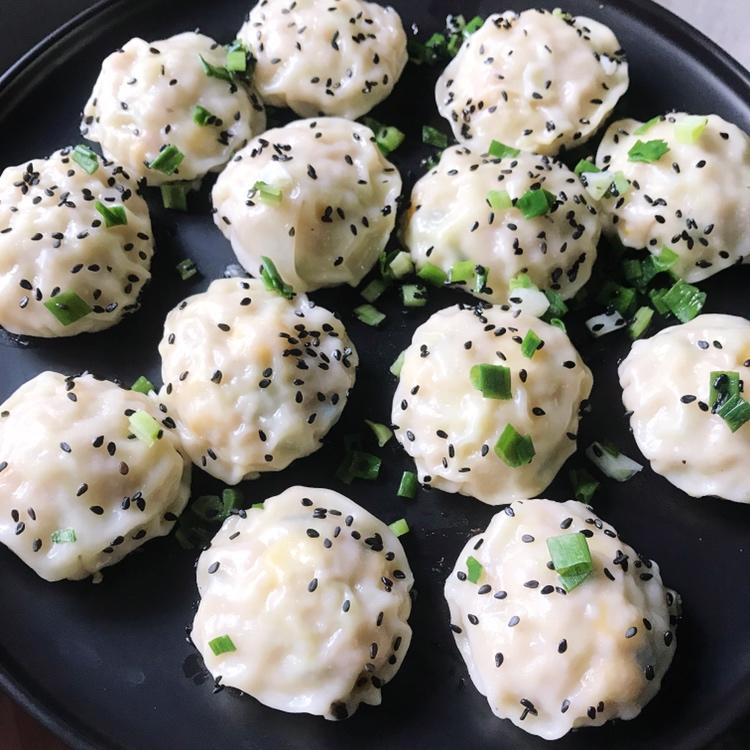 快速简单的饺子皮生煎包