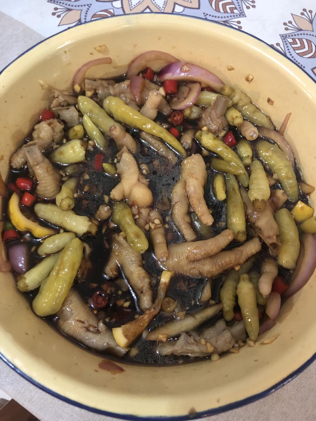 柠檬泡椒鸡爪