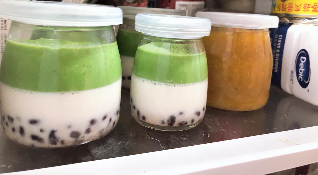 入口即化❗️好看又好吃的抹茶红豆奶糕