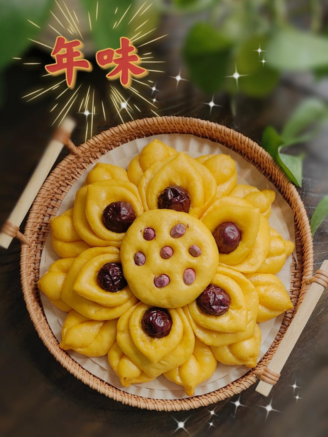 花开富贵 年年有余——枣花馒头（九款）