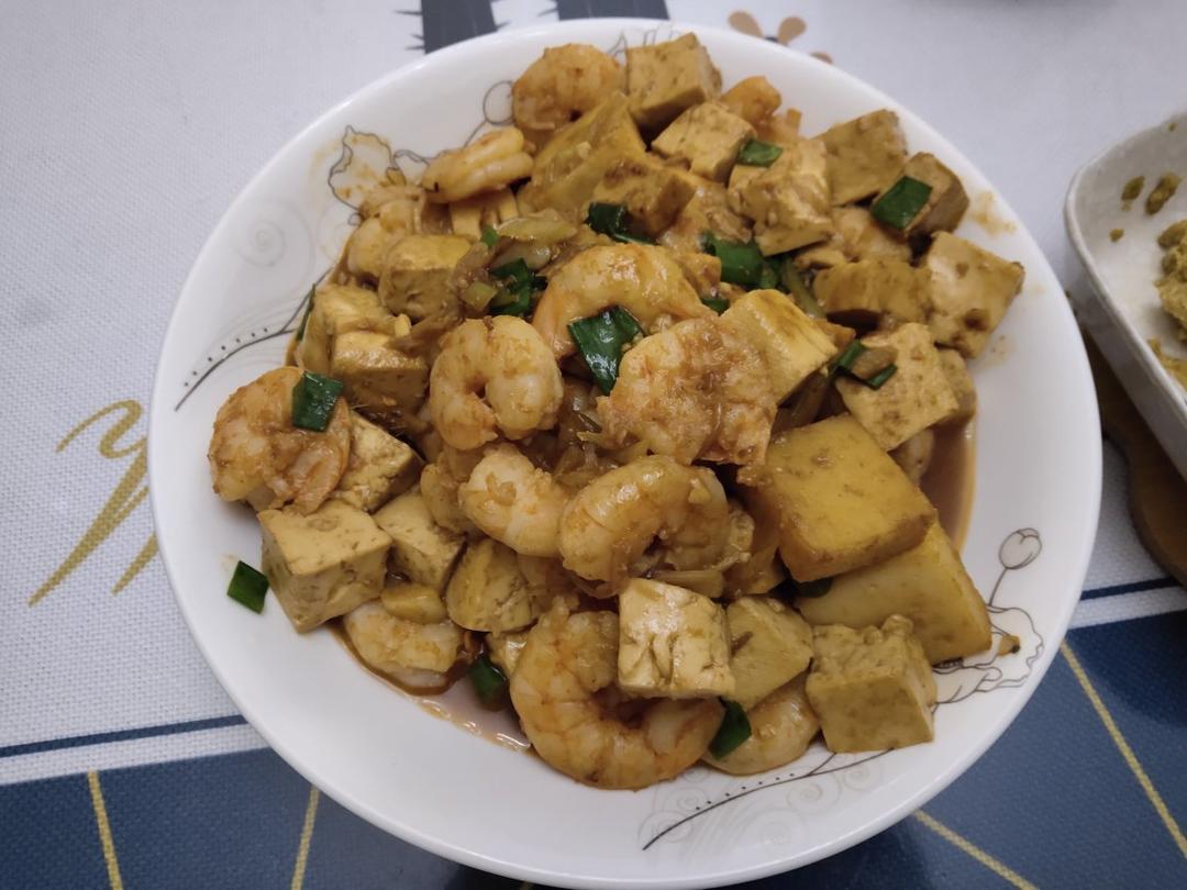 虾仁豆腐