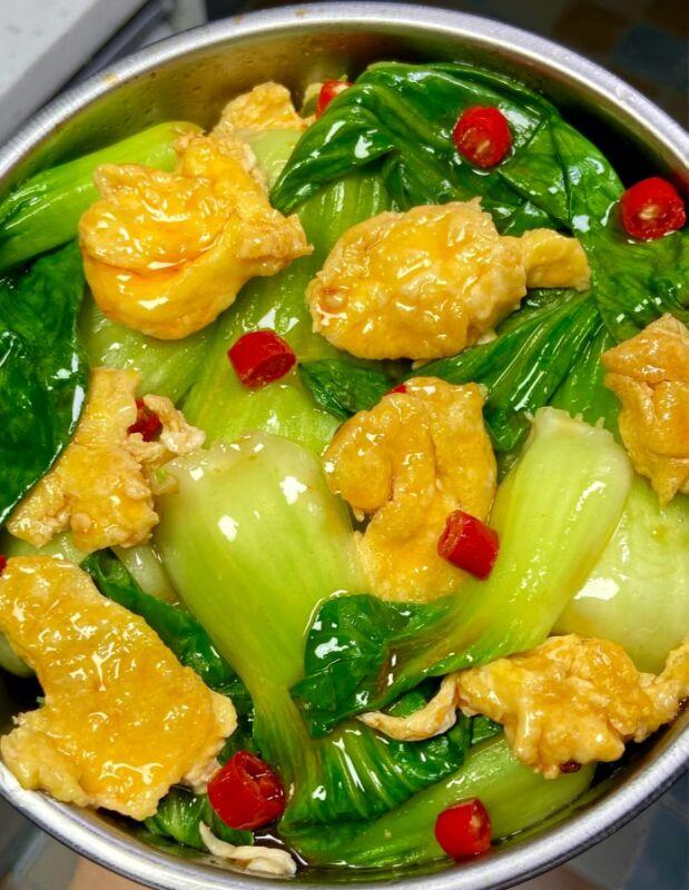 减脂餐-上海青炒鸡蛋