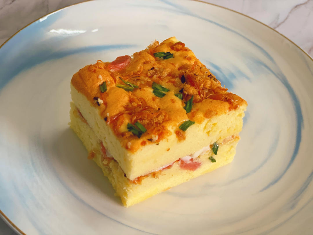 芝麻香葱肉松蛋糕（咸味）